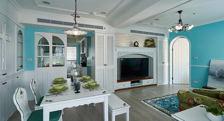 石家莊裝修案例潤江煦園 田園風(fēng)格 116平