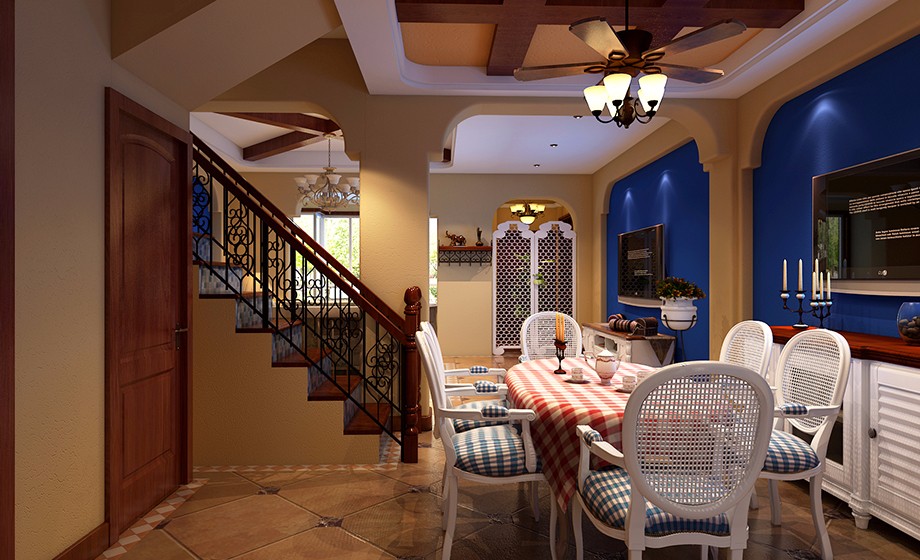 石家莊裝修案例匯君城 田園風(fēng)格 119平